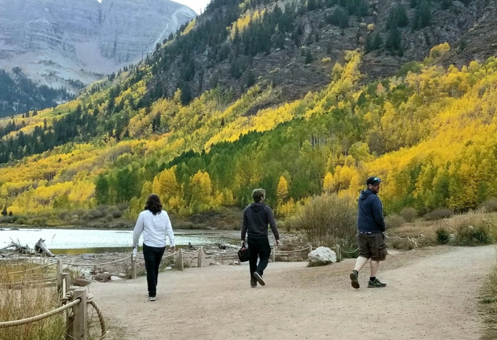 Brother and i maroon bells