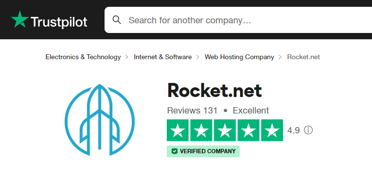 Rocket. Net trustpilot