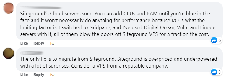 Siteground cloud hosting bad review