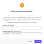 Siteground optimizer authenticate with cloudflare 1