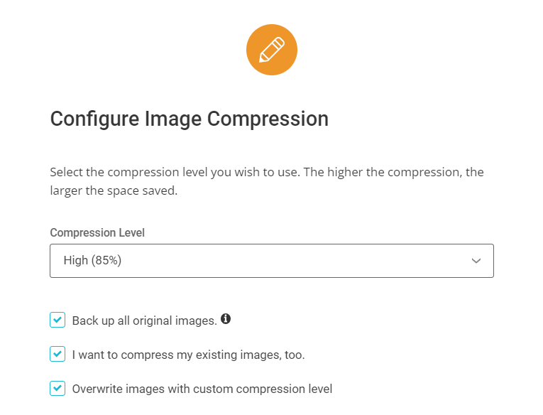 Siteground optimizer image compression settings 1