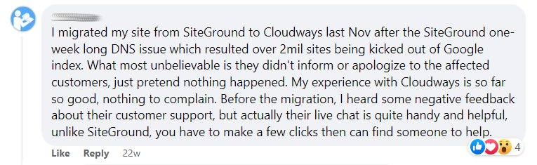 Siteground to cloudways dns issue