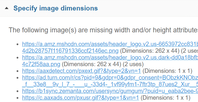 Specify image dimensions wordpress