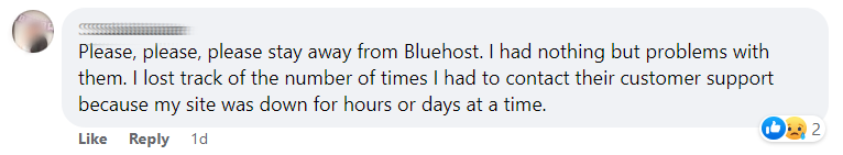 Stay away from bluehost