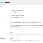 W3 total cache user experience settings