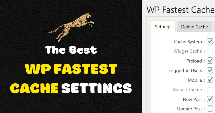 Wp fastest cache settings